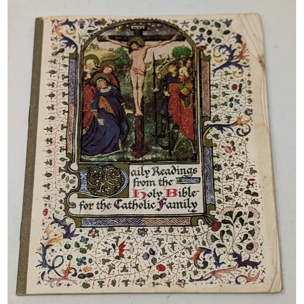 Daily Readings from Holy Bible for the Catholic Family 1953 Pope Pius XII VTG 50